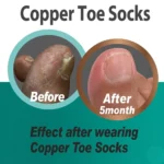 Nano copper crew length socks