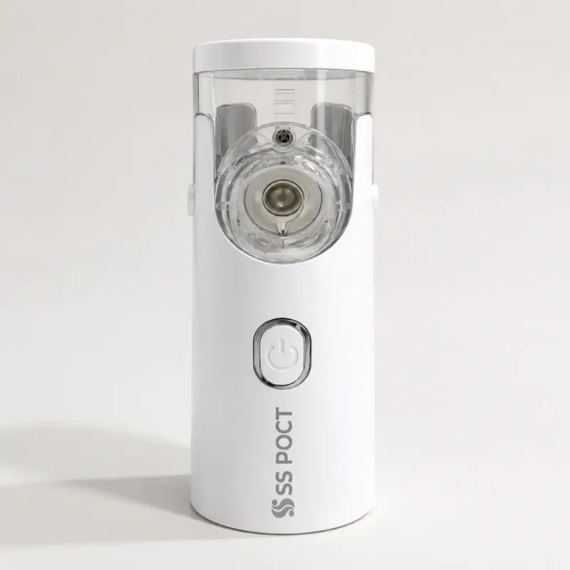 Fine mist nebulizer for breathing therapy