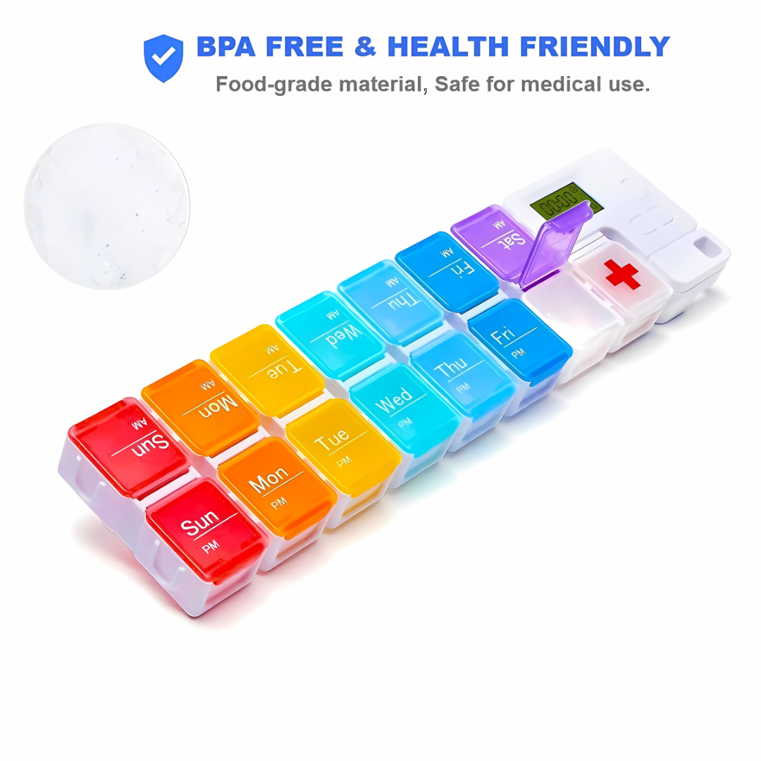 Smart pill box with alarm reminder