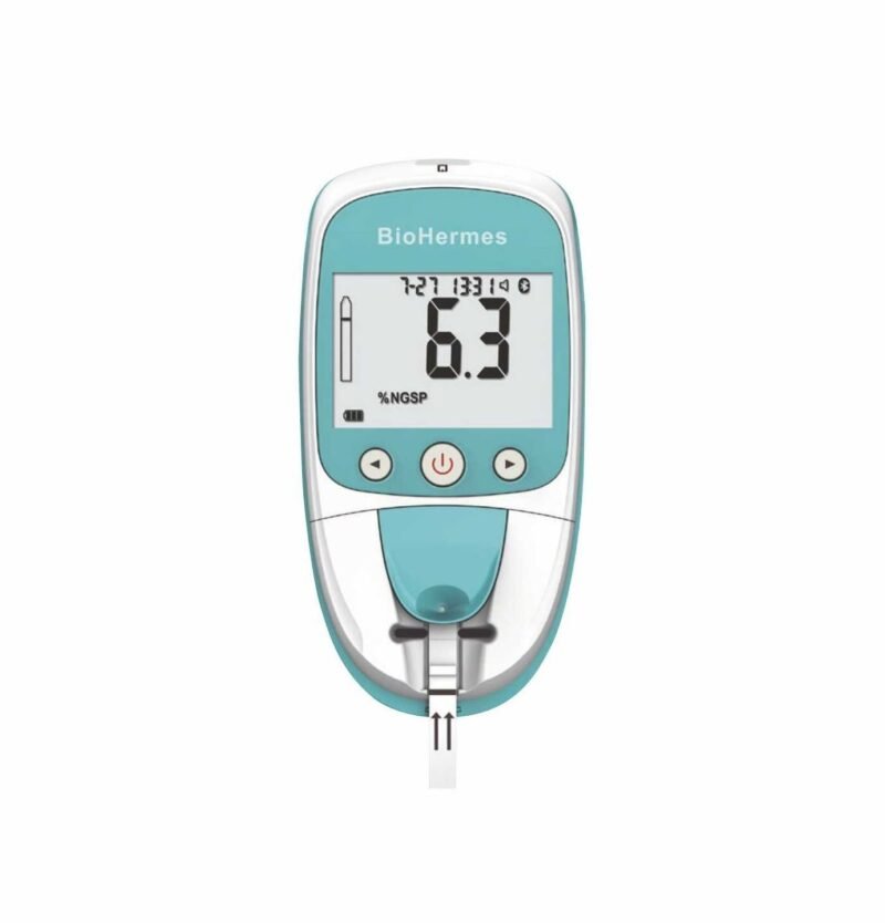 Portable diabetes HbA1c testing device